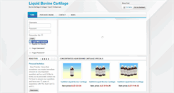 Desktop Screenshot of liquidbovinecartilage.com.au